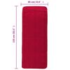 vidaXL Serviettes de plage 4 pcs bordeaux 60x135 cm tissu 400 GSM