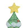 vidaXL Sapin de No&euml;l lumineux avec 3 bo&icirc;tes-cadeaux 2D blanc chaud
