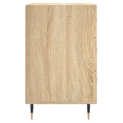 vidaXL Table de chevet chêne sonoma 40x40x66 cm bois d'ingénierie