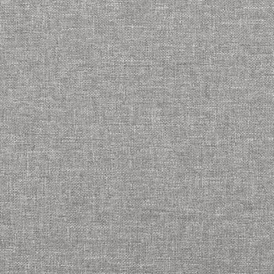 vidaXL Cadre de lit Gris clair 90x190 cm Tissu