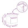 vidaXL Pouf de rangement avec coussin Vert fonc&eacute; 40 x 40 x 45 cm tissu