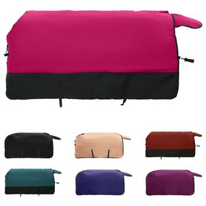 vidaXL Couverture &Eacute;quine Rose et Noir 85 cm Polyester