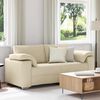 vidaXL Canap&eacute; Cr&egrave;me 180 x 80 x 82 cm tissu