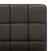 vidaXL Chaises &agrave; manger lot de 4 gris fonc&eacute; tissu