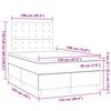 vidaXL Sommier &agrave; lattes de lit avec matelas vert fonc&eacute; 120x190 cm