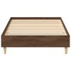 vidaXL Cadre de lit sans matelas ch&ecirc;ne marron 100x200 cm