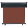 vidaXL Auvent lat&eacute;ral de balcon 85x250 cm Marron