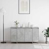 vidaXL Buffet Gris b&eacute;ton 135 x 41 x 75 cm Bois d'ing&eacute;nierie