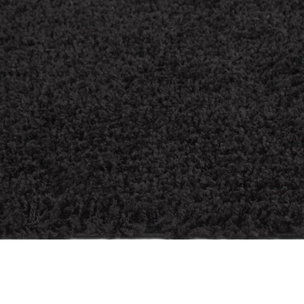 vidaXL Tapis shaggy &agrave; poils longs Noir 160x230 cm
