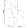vidaXL Chaise de relaxation Vert fonc&eacute; Velours