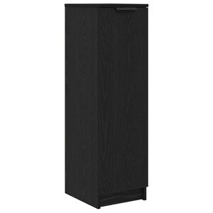 vidaXL Cabinet &agrave; chaussures avec &eacute;tag&egrave;re Ch&ecirc;ne noir 29,5 x 35 x 101 cm
