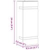 vidaXL Appliques murales d'ext&eacute;rieur 2 pcs noir acier inoxydable