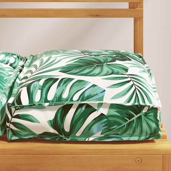 vidaXL Coussin Feuille 4 pcs Motif feuille 40 x 40 x 8 cm Tissu Oxford