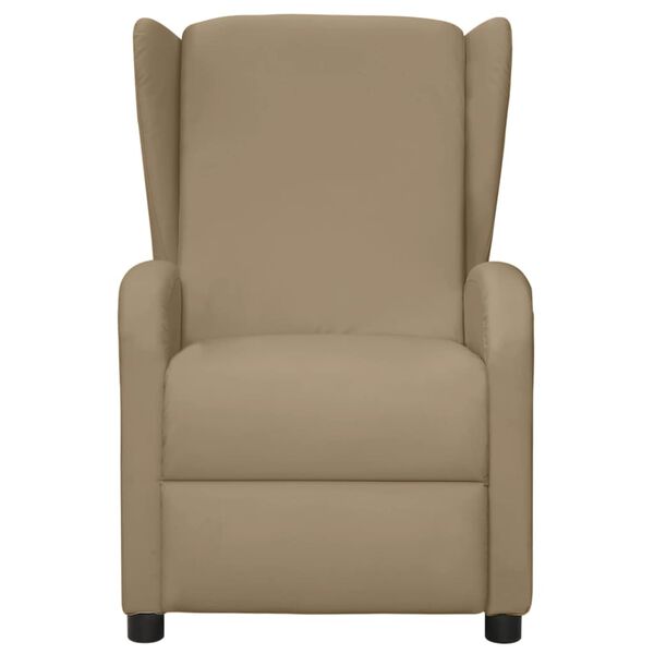 vidaXL Fauteuil de massage Cappuccino Similicuir