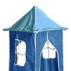 vidaXL Lit superpos&eacute; sans matelas avec toboggan et rideaux 80x200 cm