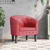 vidaXL Chaise cabriolet rouge bordeaux similicuir