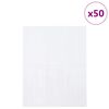 vidaXL Carrelage rectangulaire 50 pcs Blanc 29 x 23 x 0,08 cm