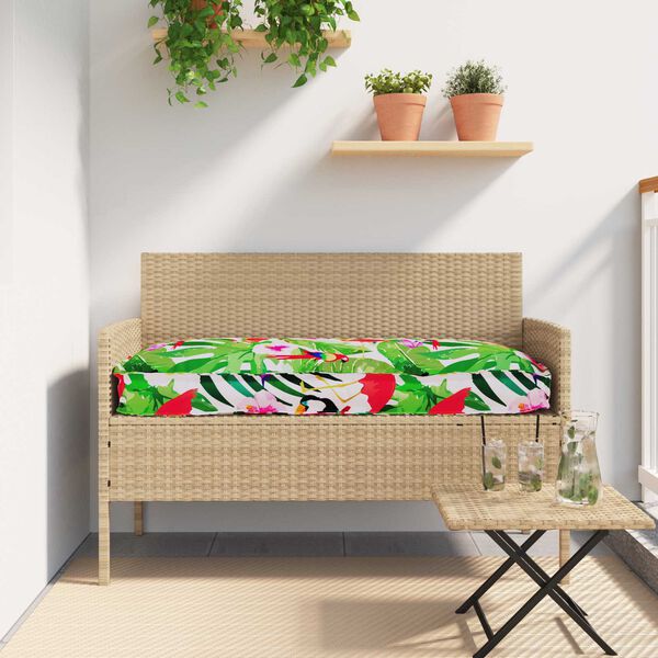 vidaXL Set de coussins de palette 2 pcs Jungle tropicale Tissu Oxford