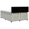 vidaXL Sommier &agrave; lattes de lit et matelas Gris clair 140x200cm Velours