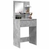 vidaXL Tables de maquillage pour chambre Gris b&eacute;ton 80 x 39,6 x 135 cm