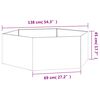 vidaXL Jardini&egrave;re Rouill&eacute; 138x120x45 cm Acier corten