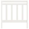 vidaXL T&ecirc;te de lit Blanc 106x4x100 cm Bois massif de pin