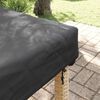 vidaXL Housse de Table Uni Noir 102 x 202 x 15 cm tissu