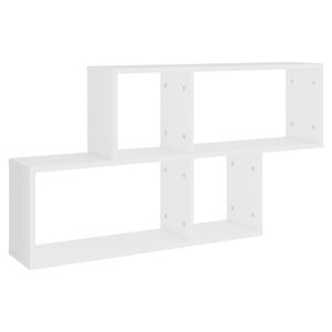 vidaXL &Eacute;tag&egrave;re murale Blanc 100x18x53 cm Bois d&rsquo;ing&eacute;nierie