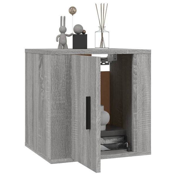 vidaXL Meuble TV mural Sonoma gris 40x34,5x40 cm