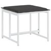 vidaXL Ensemble &agrave; manger de jardin avec coussins 11pcs blanc textil&egrave;ne