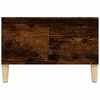 vidaXL Table basse ch&ecirc;ne fum&eacute; 55x55x36,5 cm bois d'ing&eacute;nierie