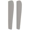 vidaXL Sommier &agrave; lattes de lit et matelas Gris clair 90x190 cm Tissu