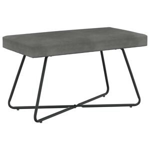 vidaXL banc Gris fonc&eacute; 80 x 40 x 45 cm Velours