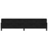 vidaXL Cadre de lit avec matelas Noir 90 x 190 cm tissu