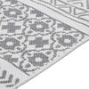 vidaXL Tapis Gris et blanc 160x230 cm Coton