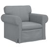 vidaXL Ensemble de Canap&eacute;s 2 pcs Gris clair 155 x 82 x 80 cm tissu