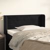 vidaXL T&ecirc;te de lit avec oreilles Noir 93x16x78/88 cm Velours