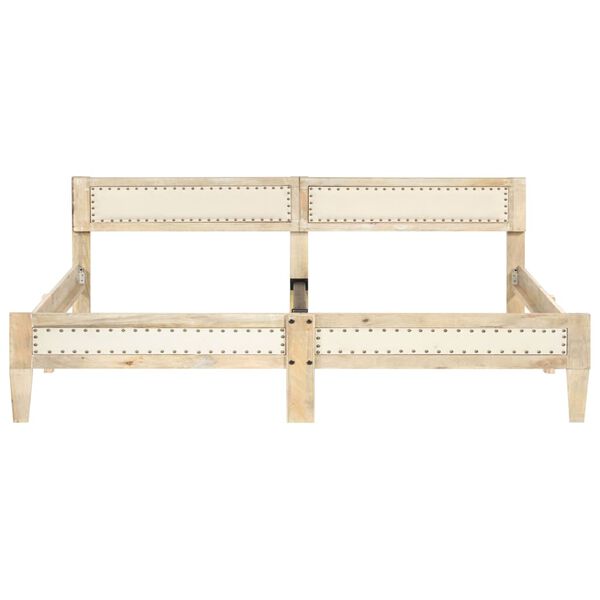 vidaXL Cadre de lit sans matelas bois de manguier massif 200 cm