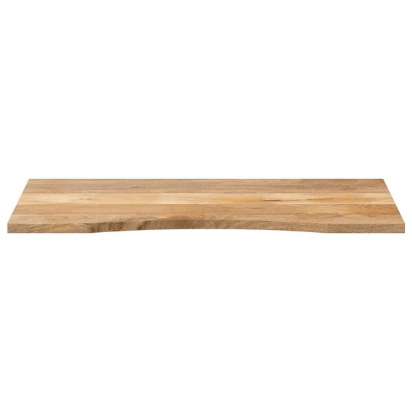 vidaXL Dessus de bureau avec courbe 120x50x2,5 cm manguier massif brut