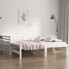 vidaXL Lit coulissant sans matelas blanc 2x(80x200)cm