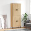 vidaXL Buffet haut Ch&ecirc;ne sonoma 69,5x34x180 cm Bois d'ing&eacute;nierie