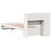 vidaXL Lit biblioth&egrave;que sans matelas blanc 100x200 cm bois pin massif