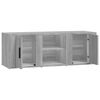 vidaXL Meuble TV Sonoma gris 100x31,5x35 cm Bois d'ing&eacute;nierie