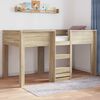 vidaXL Lit Superpos&eacute; pour Enfants Ch&ecirc;ne Sonoma 100 x 200 cm