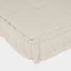 vidaXL Coussin de canap&eacute; sur palette 2 pcs Cr&egrave;me 120 x 80 x 38 cm