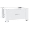 vidaXL | Pi&eacute;destaux pour lave-linge | Blanc Acier