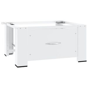 vidaXL | Pi&eacute;destaux pour lave-linge | Blanc Acier