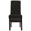 vidaXL Chaises &agrave; manger lot de 4 noir tissu