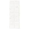 vidaXL Porte de grange Blanc 80x1,8x214 cm Bois massif de pin