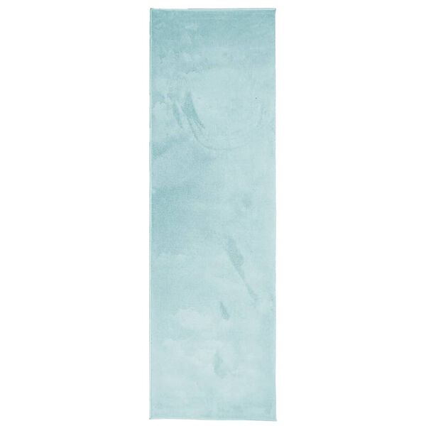 vidaXL Tapis OVIEDO &agrave; poils courts vert 80x250 cm